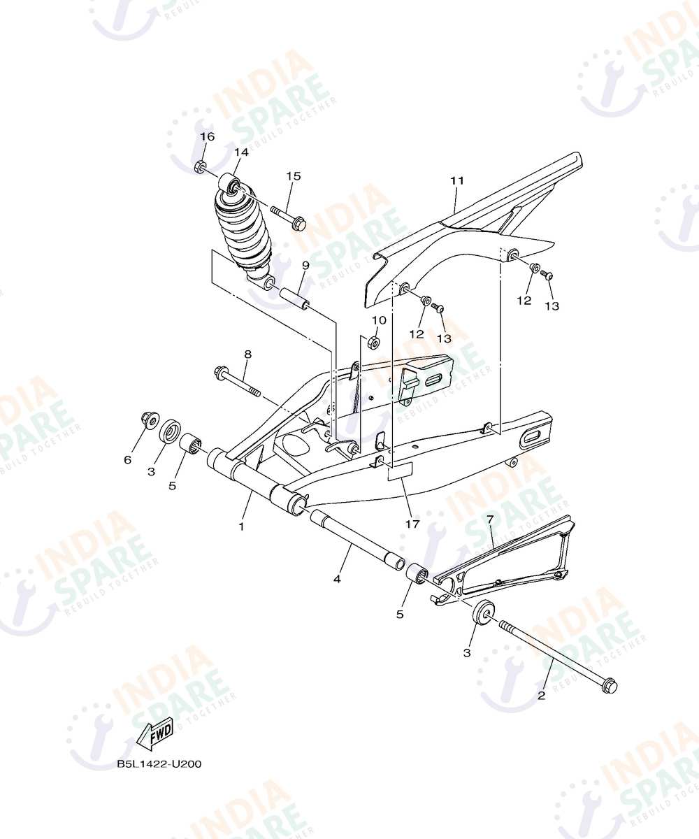 YAMAHA D782 R3 Series REAR ARM & SUSPENSION